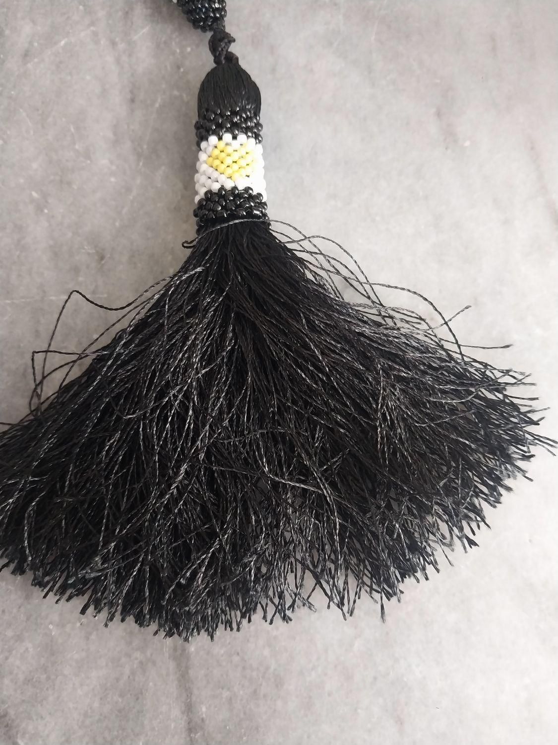 تسبیح زندان بافت طرح گل بابونه|جواهرات|جوانرود, |دیوار