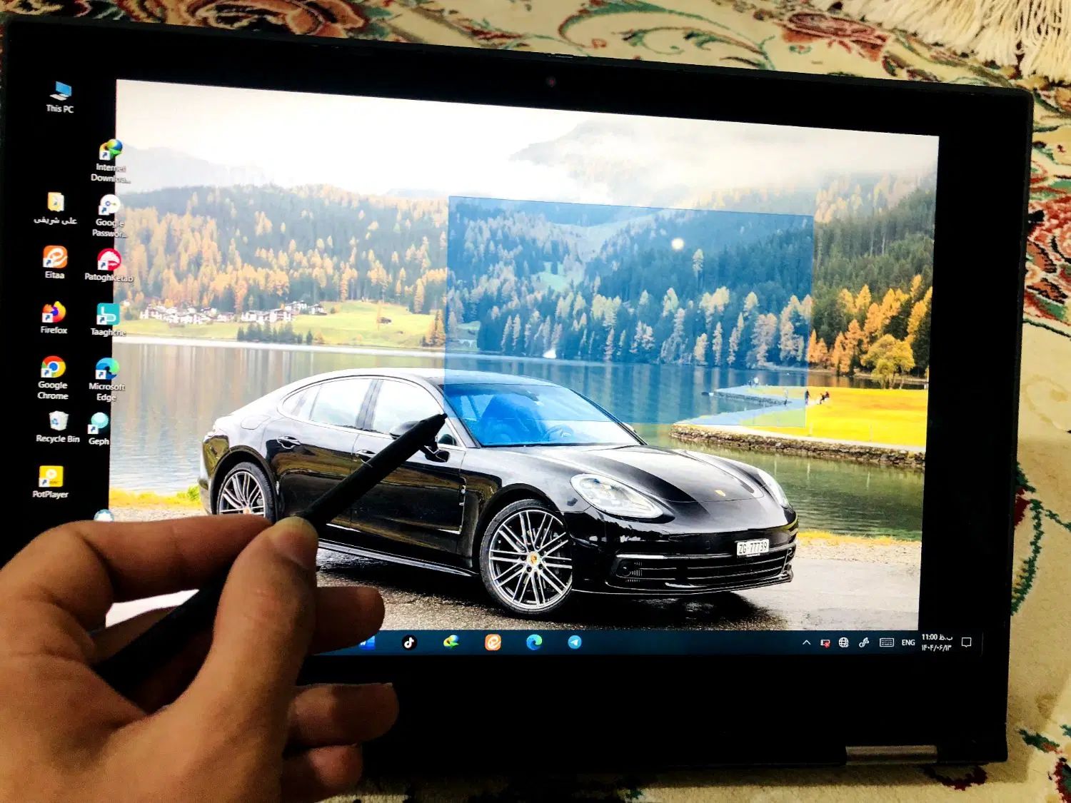 لپتاپ ۳۶۰ درجه لمسیcore i7 نسل ۱۰ همراه با قلم|رایانه همراه|یاسوج, |دیوار