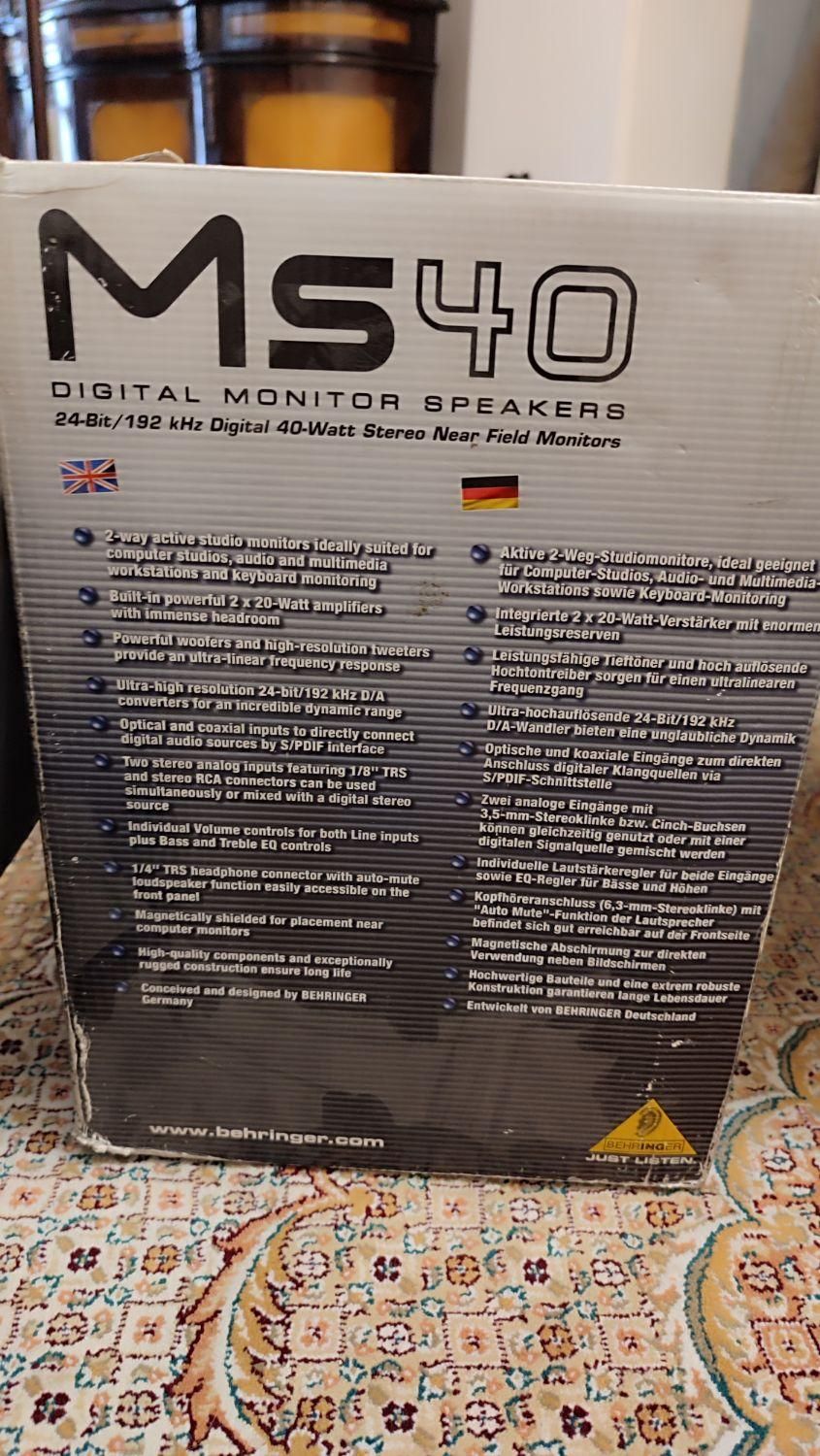 اسپیکر مانیتور بهرینگر مدل Ms40|سیستم صوتی خانگی|تهران, توحید|دیوار