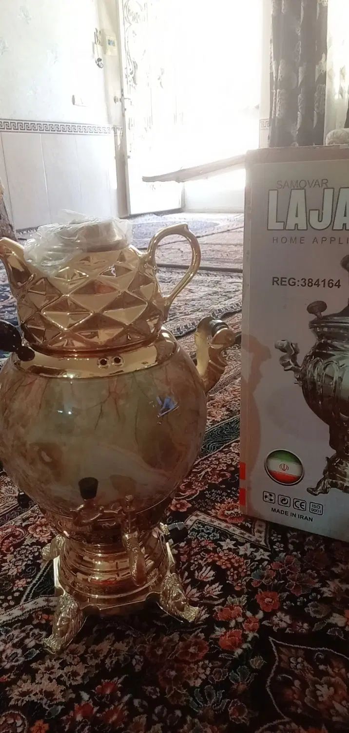 سماورطرح سرامیکی همراه باقوریش|سماور، چای‌ساز، قهوه‌ساز|تهران, فلاح|دیوار