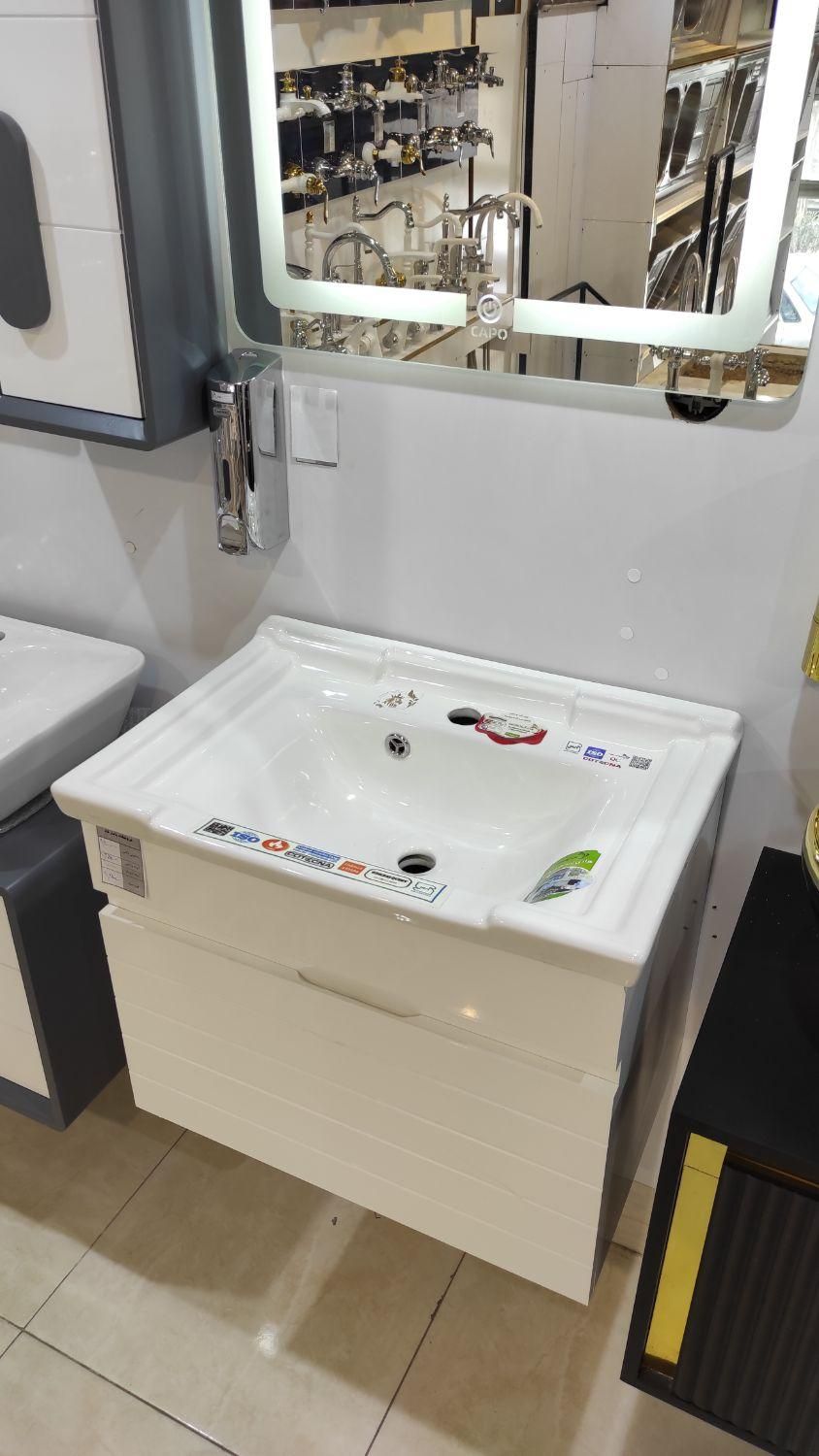 روشویی کابینتی چینی توکار|لوازم سرویس بهداشتی|ساوه, |دیوار