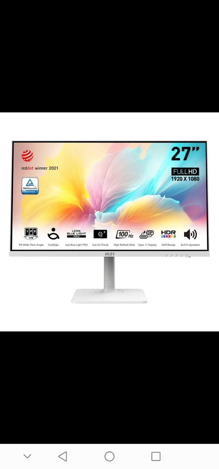مانیتور حرفه ای MSI 27 اینج|قطعات و لوازم جانبی رایانه|تهران, زیبادشت|دیوار