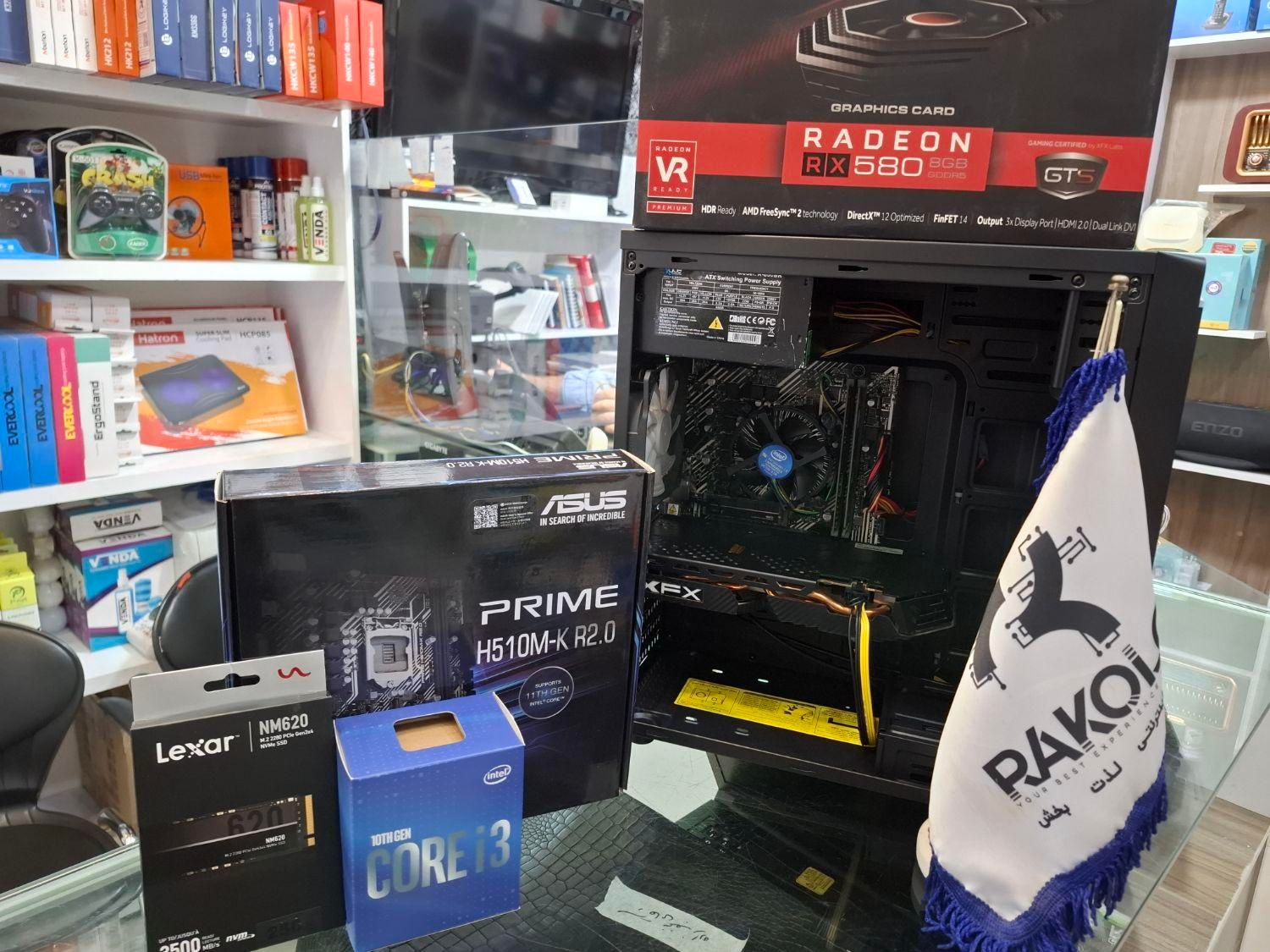 کیس گیمینگ نسل 11 با گرافیک RX 580|رایانه رومیزی|مشهد, هفده شهریور|دیوار