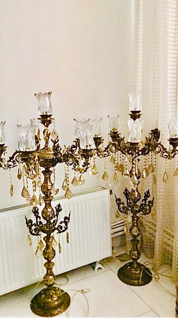 کنار سالنی گوشواره دار نگین دار خیلی شیک|لوستر و چراغ آویز|تهران, سیدخندان|دیوار