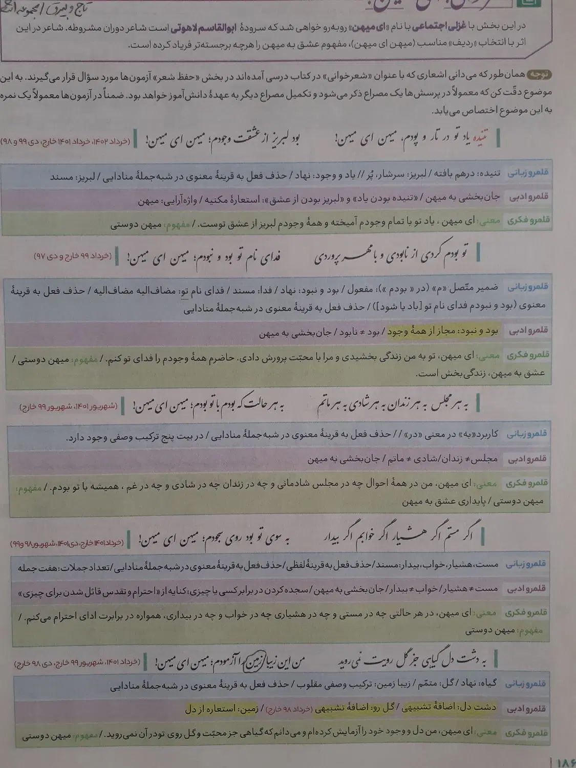 کتابکار فرمول بیست فارسی دوازدهم گاج چاپ جدید|کتاب و مجله آموزشی|مشهد, گلبرگ|دیوار