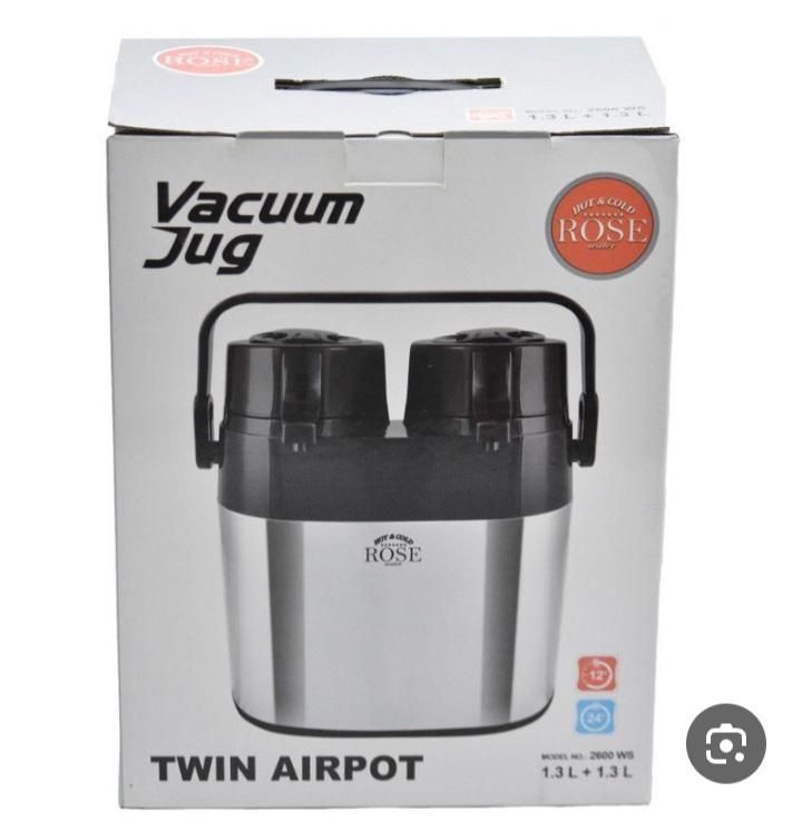 فلاسک دوقلو(مارک رز) فلاسک چای کلمن 2/6لیتر(عمده|ظروف نگهدارنده، پلاستیکی، یکبارمصرف|کرمانشاه, |دیوار