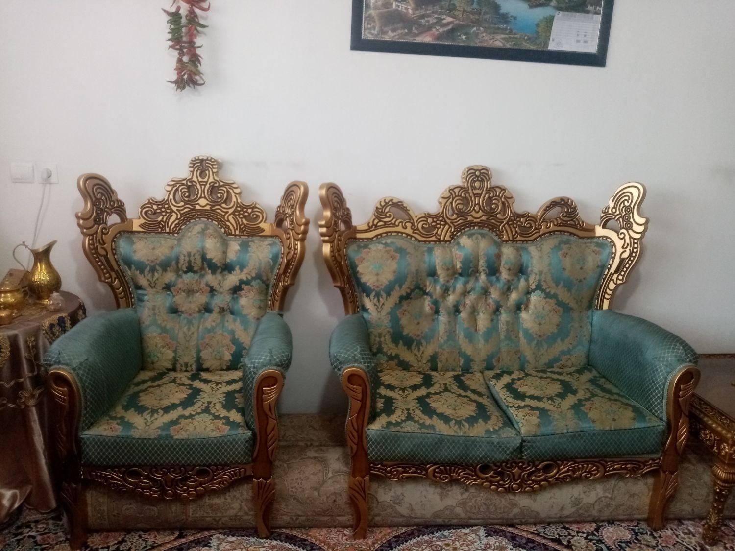 مبل سلطنتی 9نفره درحد  نو|مبلمان خانگی و میز عسلی|تهران, جی|دیوار