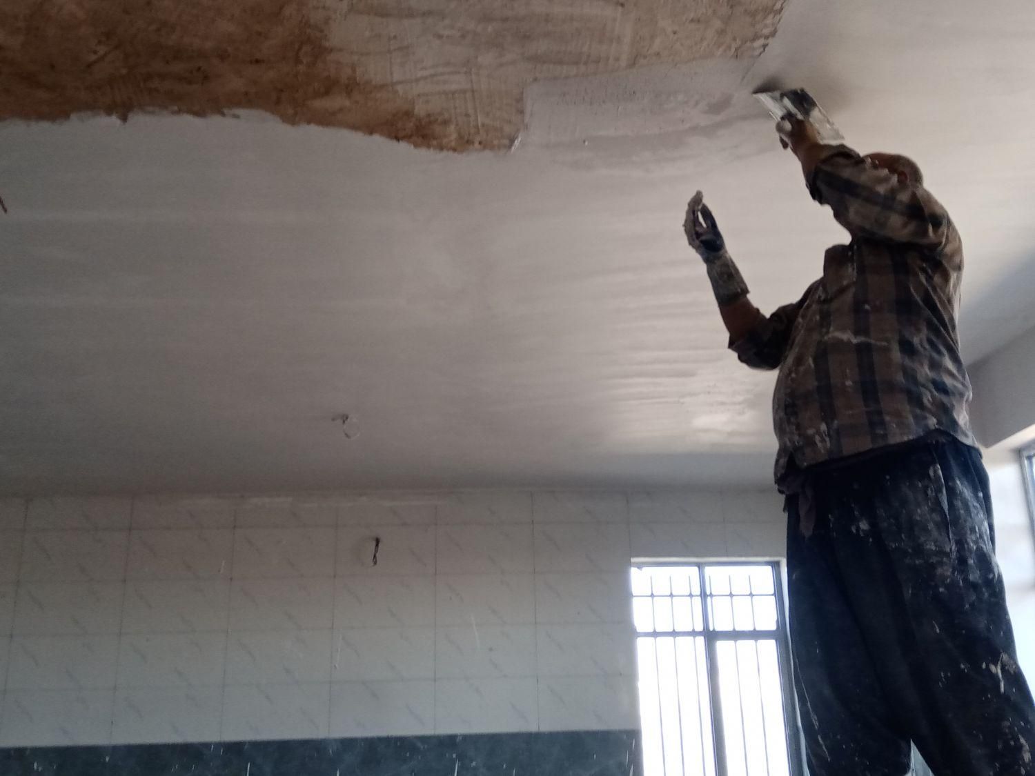 گچ گچ کاری گچکار گچکشی گچ بری سفیدکاری|خدمات پیشه و مهارت|اصفهان, گلستان|دیوار