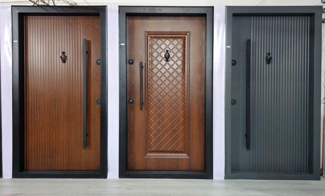 درب ضدسرقت ضدسرقت دکورال فلز طرح چوب نقد چک|مصالح و تجهیزات ساختمان|شیراز, رکنآباد|دیوار