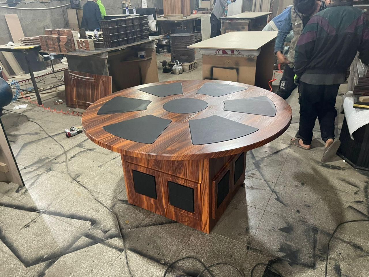 میز کنفرانس گرد تمام وکیوم شرکتی.|مبلمان اداری|تهران, باغ فیض|دیوار