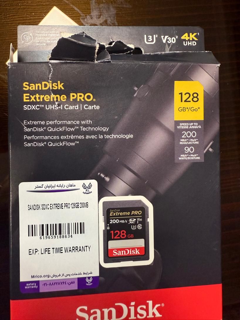 Sd card sandisk extreme pro 128|لوازم جانبی موبایل و تبلت|تهران, عباس‌آباد|دیوار