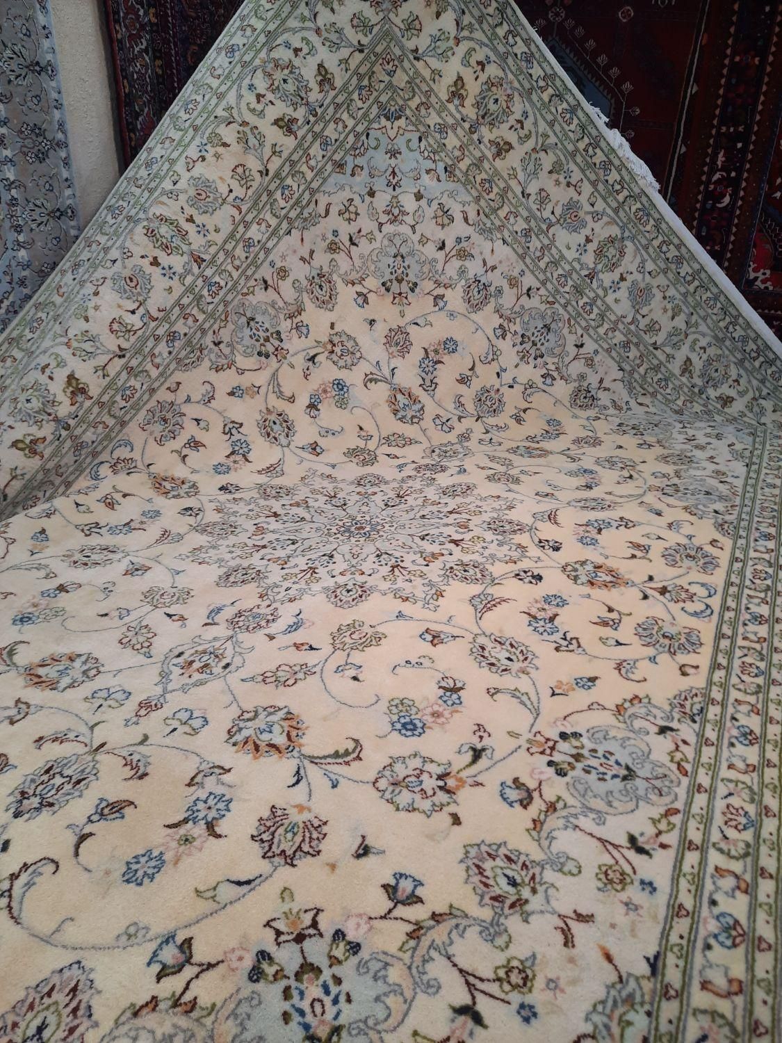 فرش دستباف ۹ متری کاشان نقشه خاص و کمیاب|فرش|کرج, برغان|دیوار