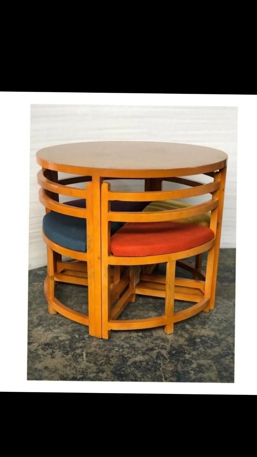 ناهار خوری کمجا گرد و مربع غذا خوری|میز و صندلی غذاخوری|ورامین, ورامین|دیوار