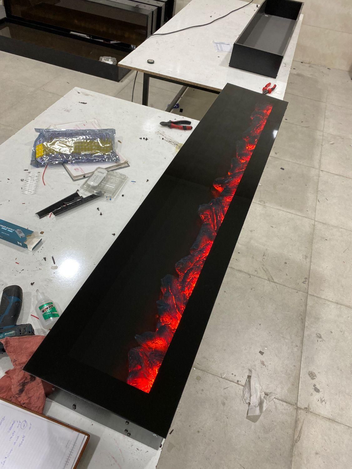 شومینه/ ترند/ برقی مدل Elisan|بخاری، هیتر، شومینه|بندر گناوه, |دیوار