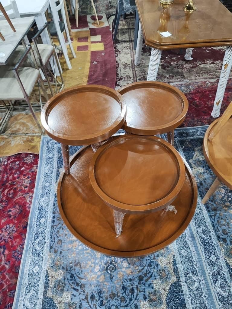 میز و عسلی جلو مبلی تمام چوب مدل بشقابی|مبلمان خانگی و میز عسلی|شیراز, وزیرآباد|دیوار