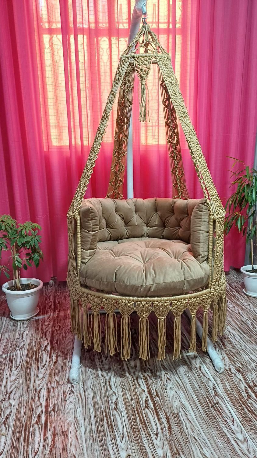 تاب ریلکسی مکرومه|مبلمان خانگی و میز عسلی|چهاردانگه (تهران), |دیوار