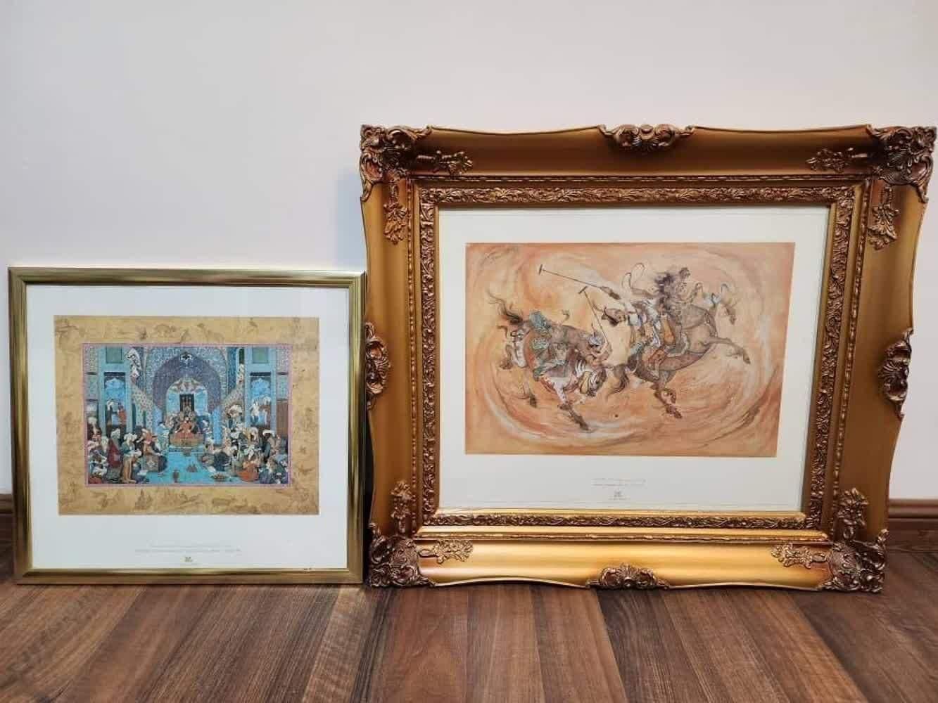 تابلو نقاشی وخطاطی (انتیک) به صورت (مجموعه ای )|تابلو، نقاشی، عکس|کرمان, |دیوار