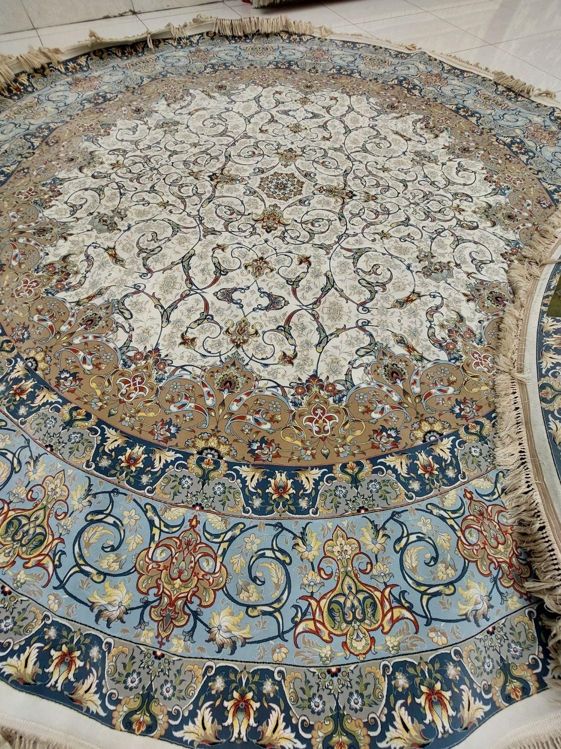 قالیچه گرد  ۱۶متری (4×4) مشهد اردهال|فرش|قم, نیروگاه|دیوار