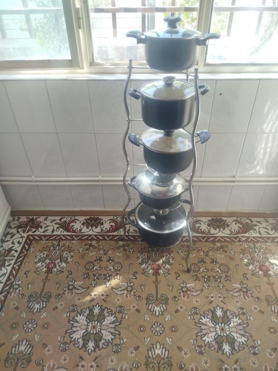 استند  قابلمه ۵ طبقه|آب‌چکان و نظم‌دهنده ظروف|بروجرد, |دیوار