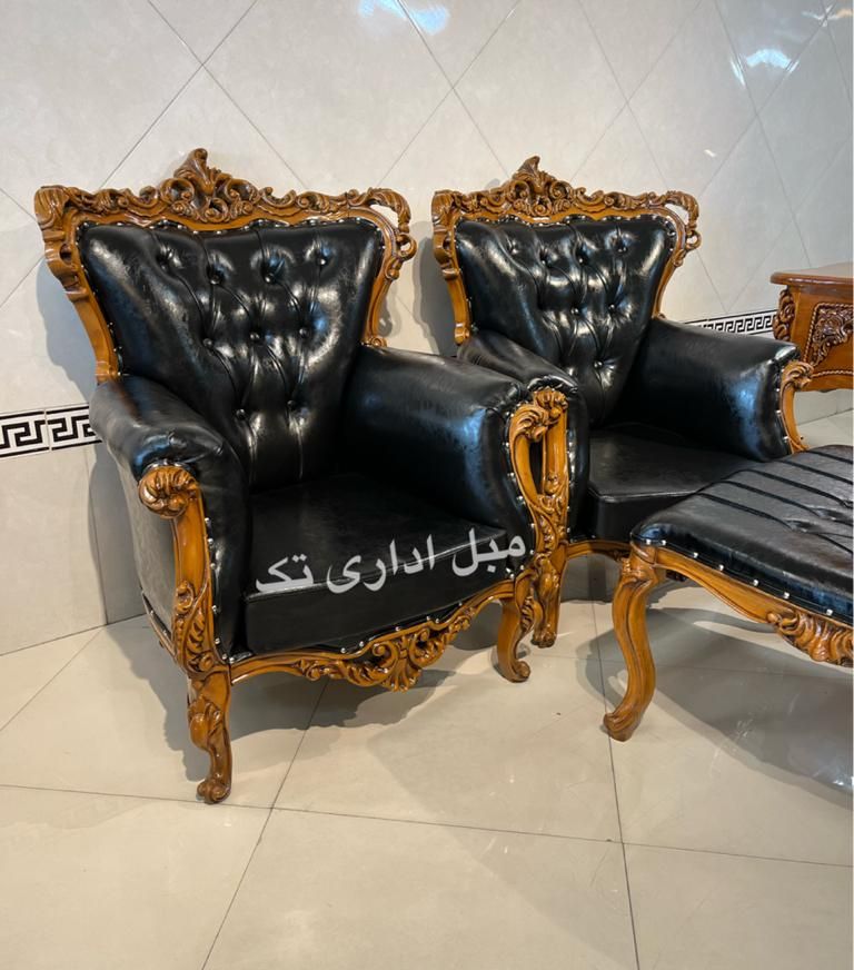 مبلمان کلاسیک اداری٪نیمست سلطنتی مدل شاهی خم|دفتر کار|چهاردانگه (تهران), |دیوار