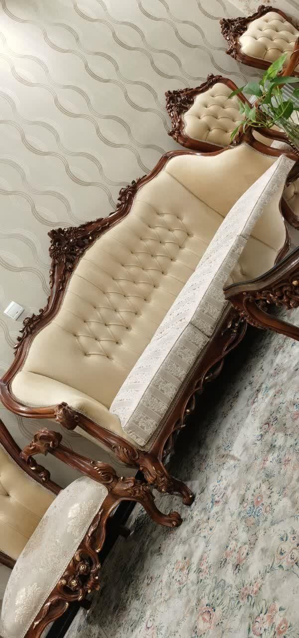 مبل ۹نفره ۱۰۰درصدچوب راش کاردست بشرط کارشناسی شما|مبلمان خانگی و میز عسلی|تهران, چیتگر|دیوار