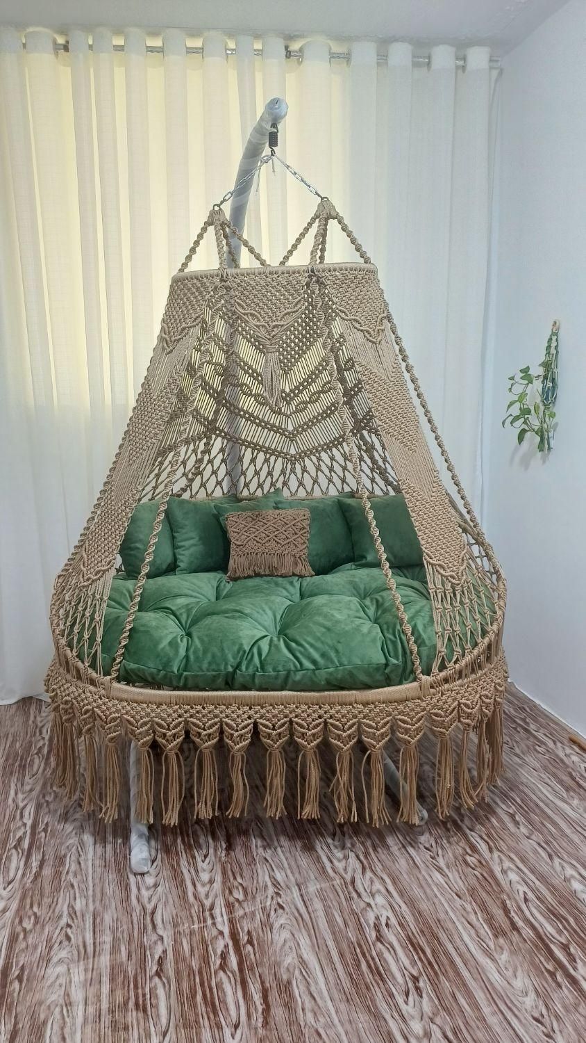 تاب ریلکسی مکرومه|مبلمان خانگی و میز عسلی|چهاردانگه (تهران), |دیوار