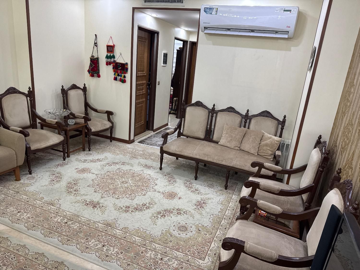 مبلمان استیل ۷ نفره چوب راش|مبلمان خانگی و میز عسلی|تهران, شهرک پرواز|دیوار