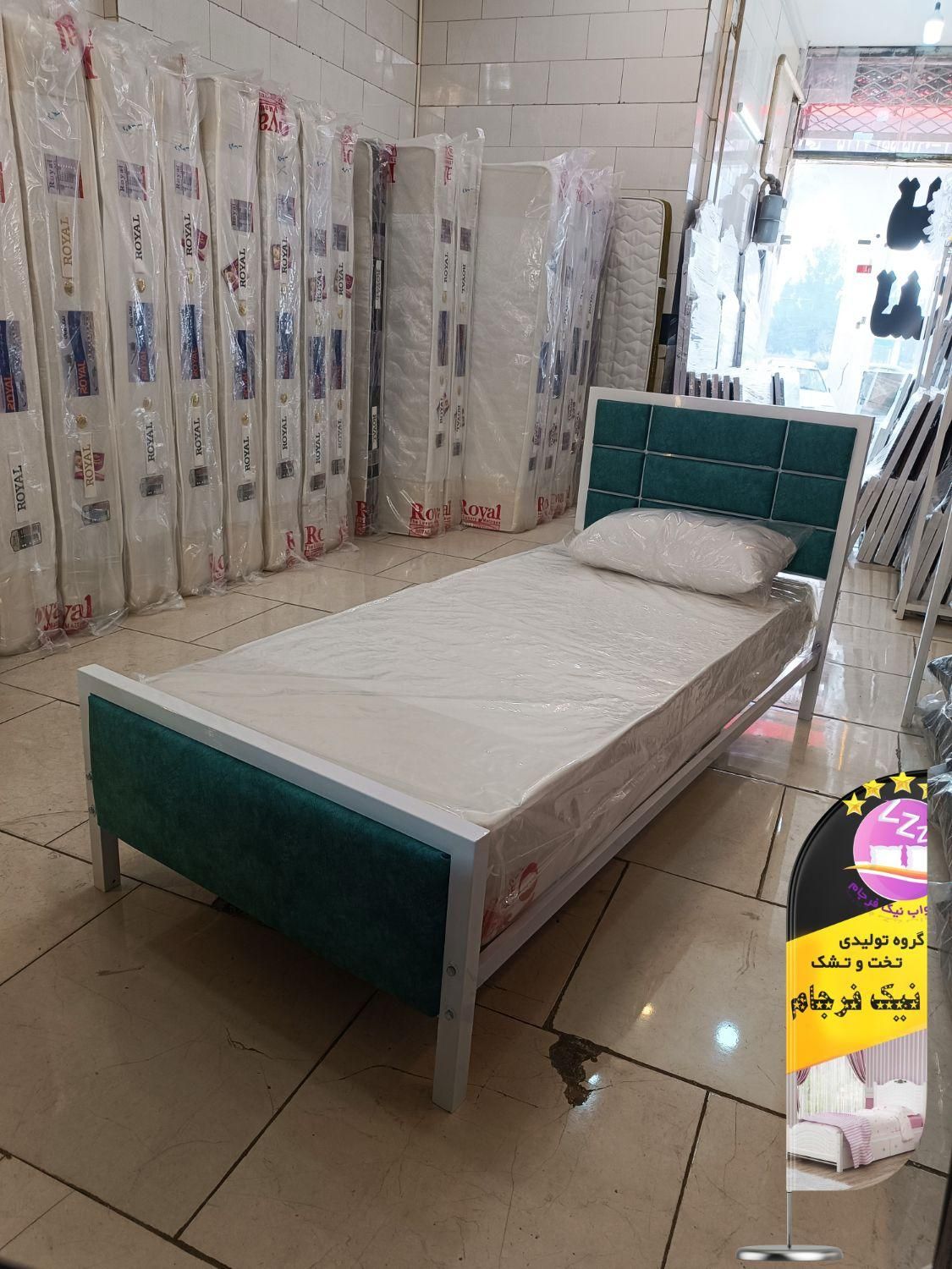 تخت خواب یک نفره آجری مدل نگین (نیک فرجام صنعت)|تخت و سرویس خواب|مشهد, سپاد|دیوار