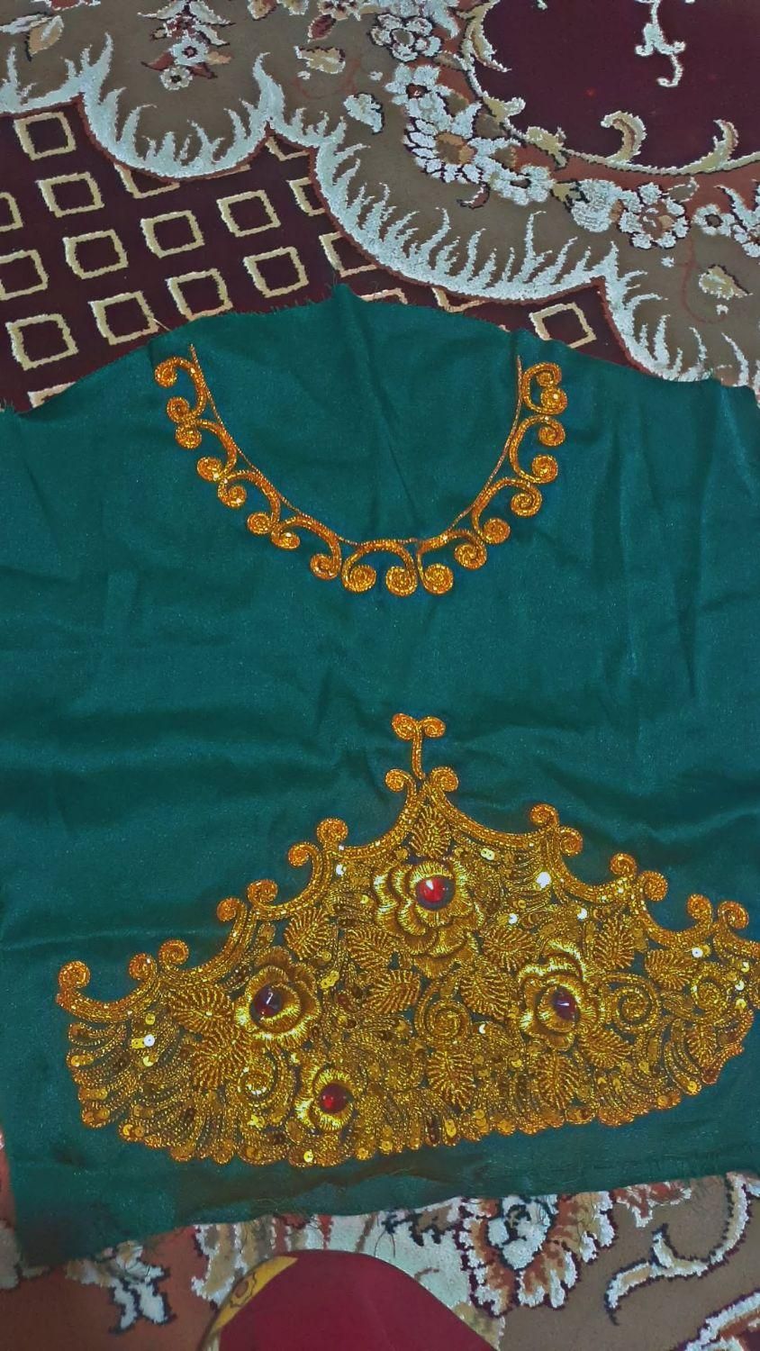 لباس گلابتون دوزی|لباس|قشم, |دیوار