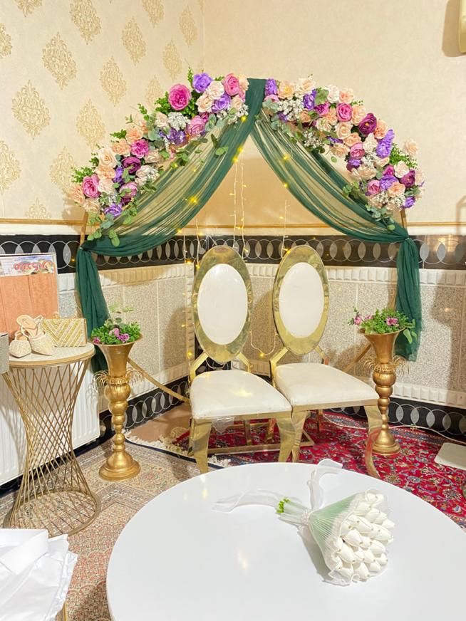 فروش سفره عقد پایه صندلی پنل گل|خدمات پذیرایی، مراسم|زاهدان, |دیوار