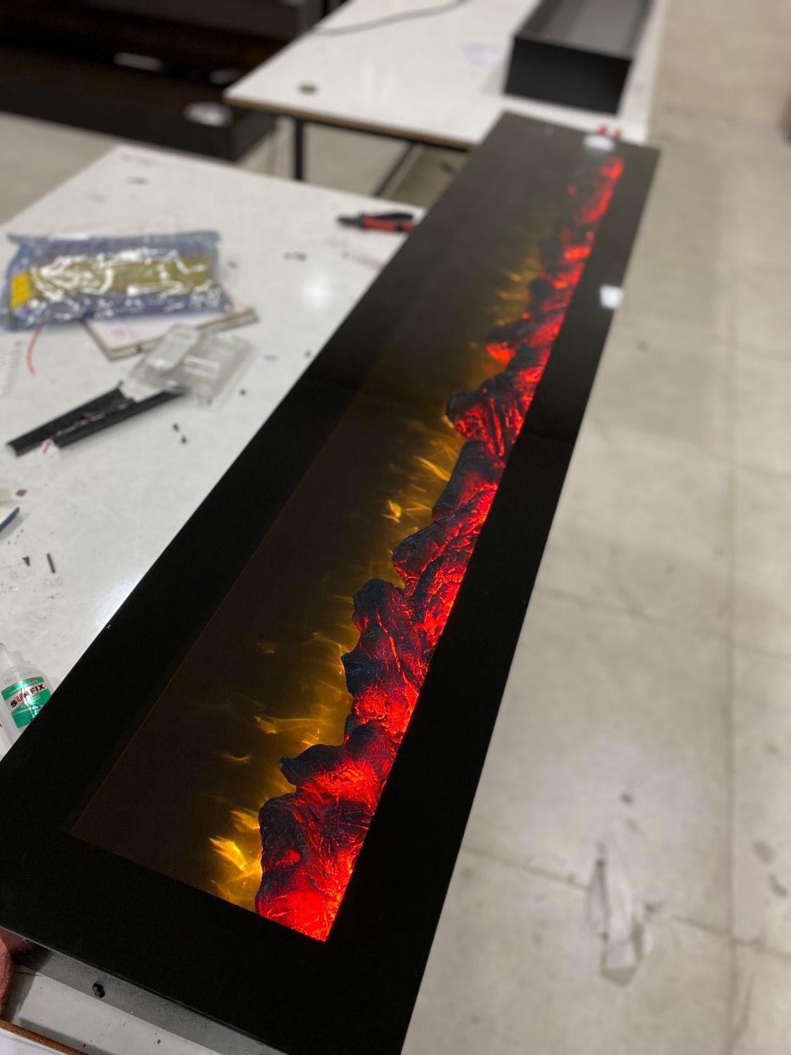 شومینه/ ترند/ برقی مدل Elisan|بخاری، هیتر، شومینه|بندر گناوه, |دیوار