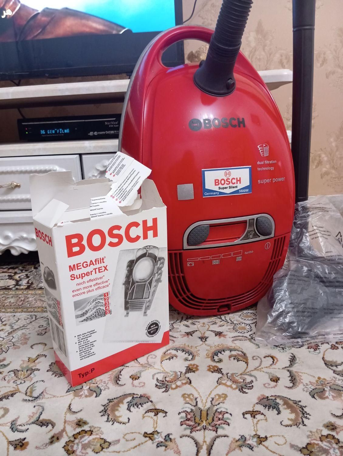 جاروبرقی بوش 3800وات اصل آلمان کم صدا پرقدرت|جاروبرقی، جارو شارژی، بخارشو|تهران, جنت‌آباد جنوبی|دیوار