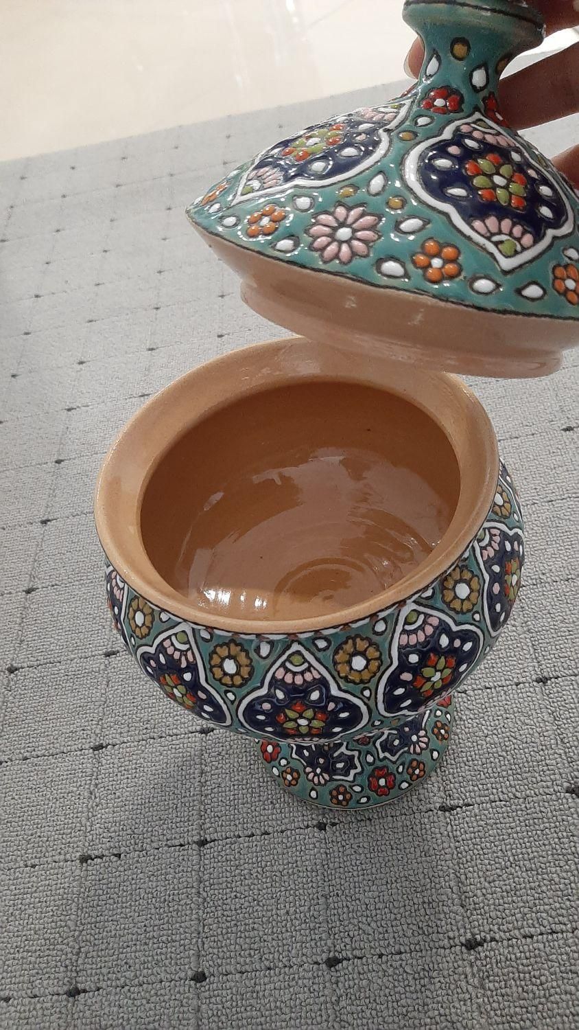 دو عدد شکلات خوری میناکاری|صنایع دستی و سایر لوازم تزئینی|قم, بنیاد|دیوار