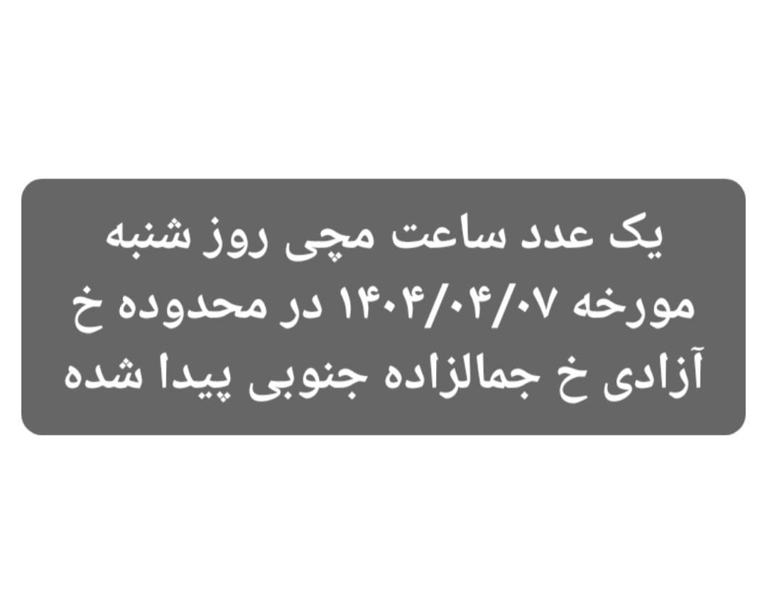 ساعت مچی|اشیا|تهران, جمال‌زاده|دیوار