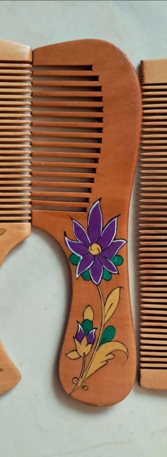 شانه چوبی، نقاشی کار دست|صنایع دستی و سایر لوازم تزئینی|شیراز, باغ تخت|دیوار