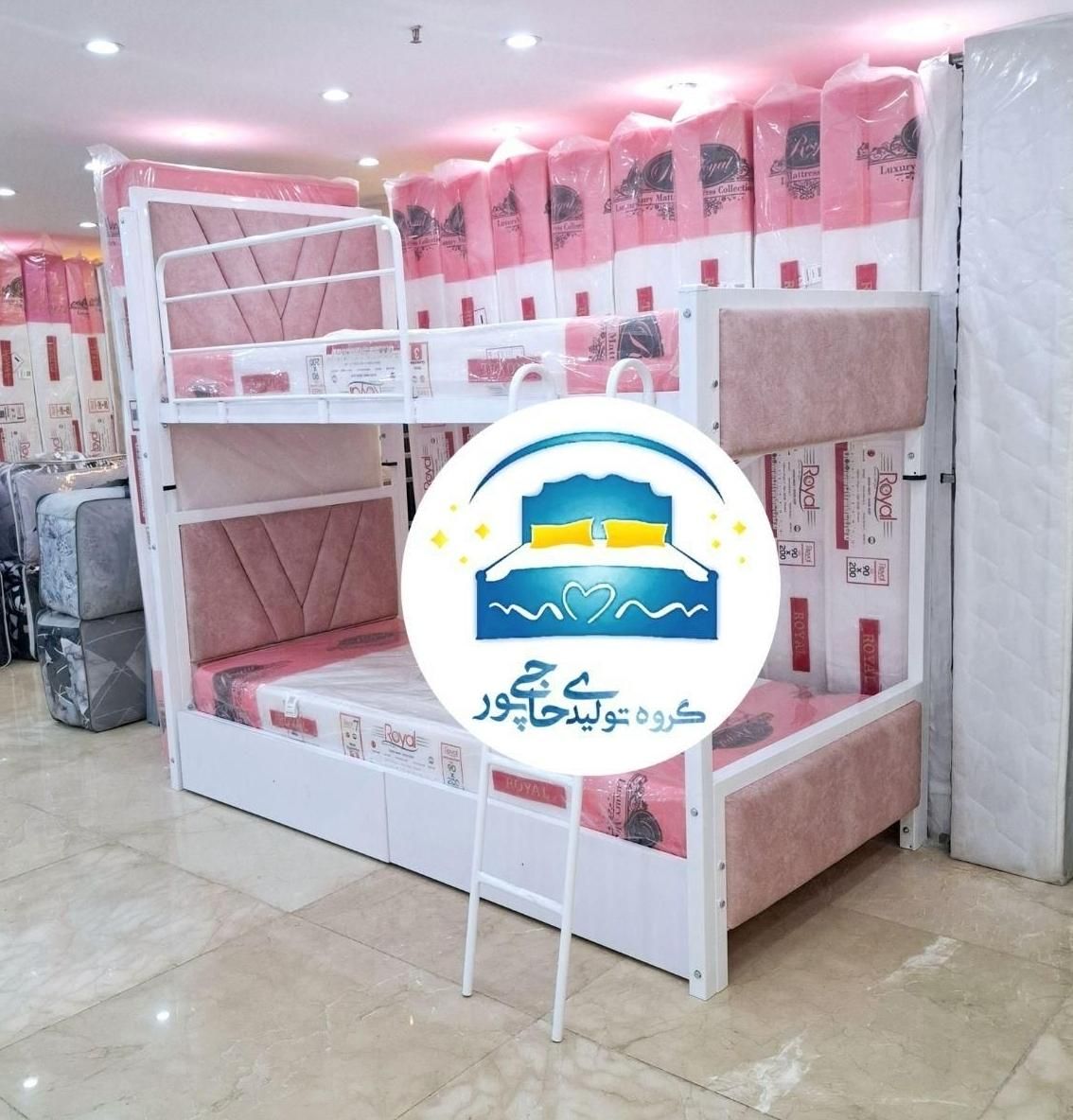 تخت خواب دو طبقه حاجی پور(تختخواب۲دوطبقه)تشک پرشین|تخت و سرویس خواب|مشهد, حسین‌آباد|دیوار