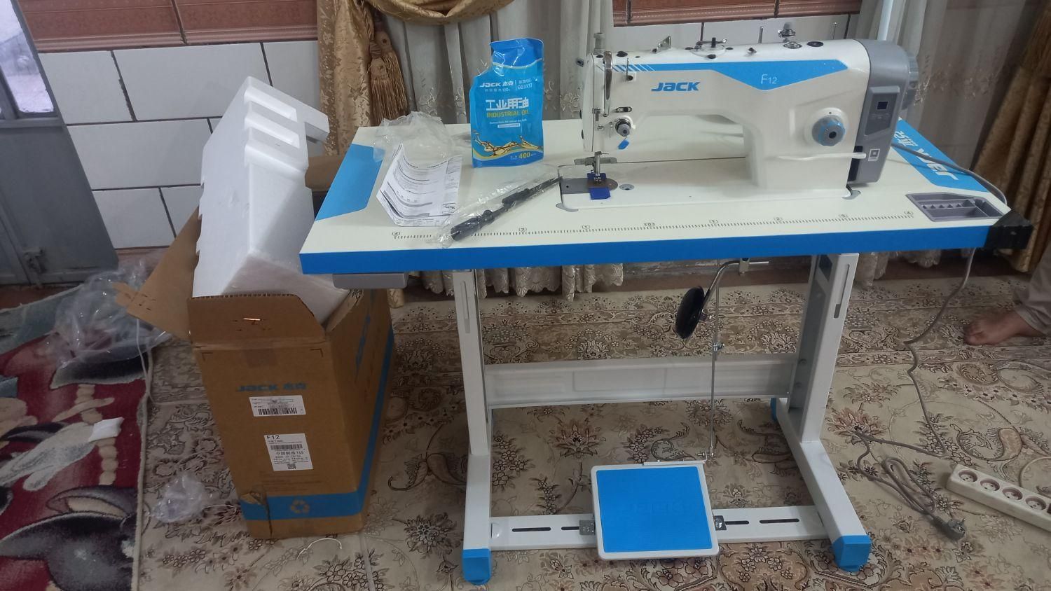 چرخ راسته دوز جک مدلF12اکبند با۳سال گرانتی|چرخ خیاطی و ریسندگی|اهواز, کوی علوی|دیوار