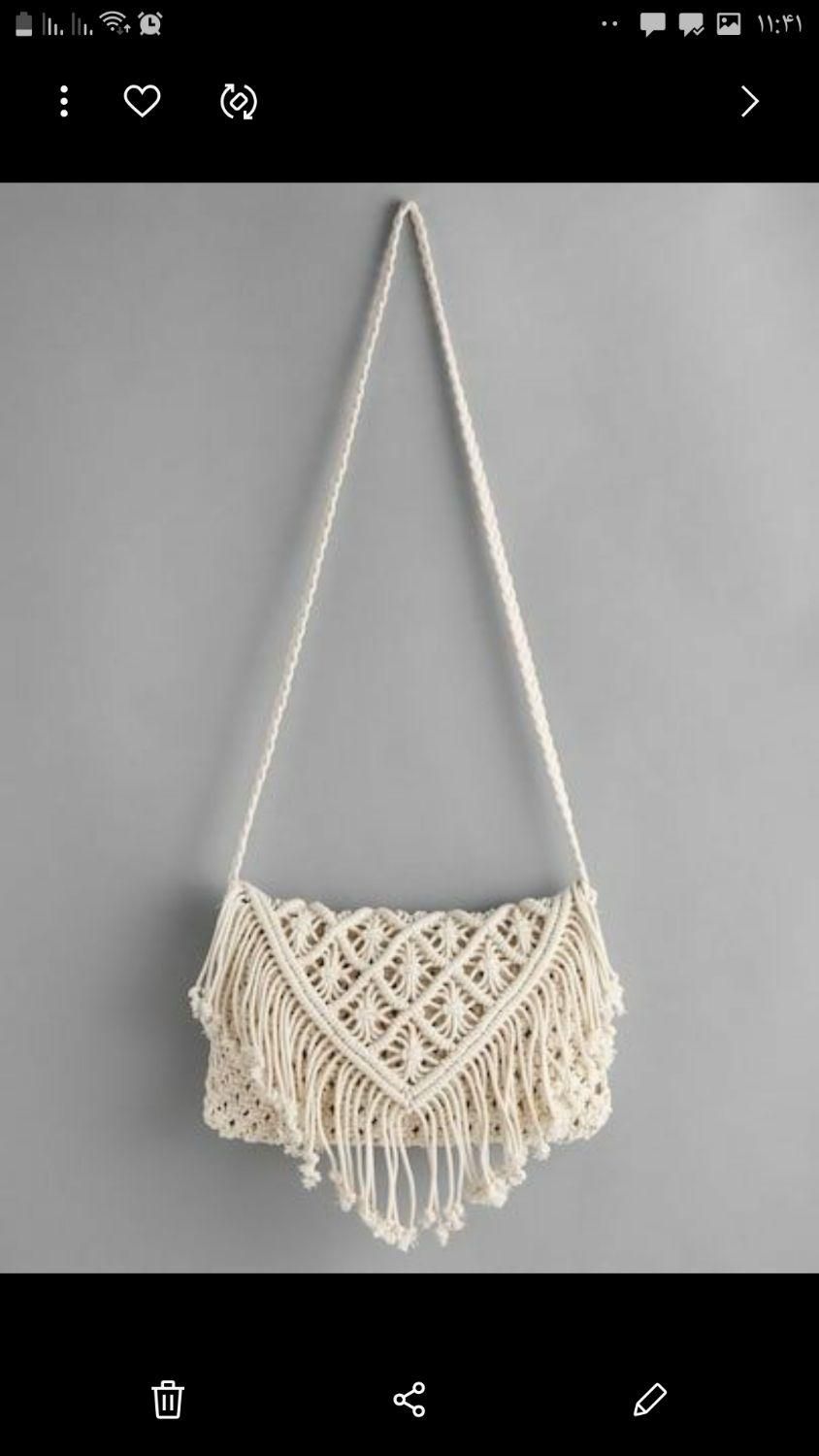 کیف مکرومه شیک دستساز|کیف، کفش، کمربند|بابل, |دیوار