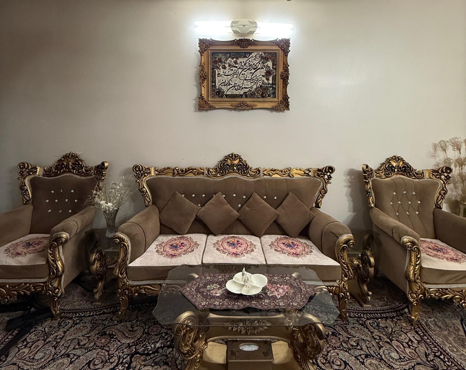 مبل ۹نفره باعسلی|مبلمان خانگی و میز عسلی|تهران, منصوریه (پل سیمان)|دیوار