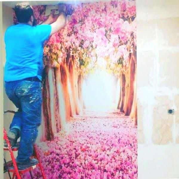 کاغذ دیواری190آلبومی بصر فه جایگزین نقاشی کف قی مت|خدمات پیشه و مهارت|رشت, رشتیان|دیوار