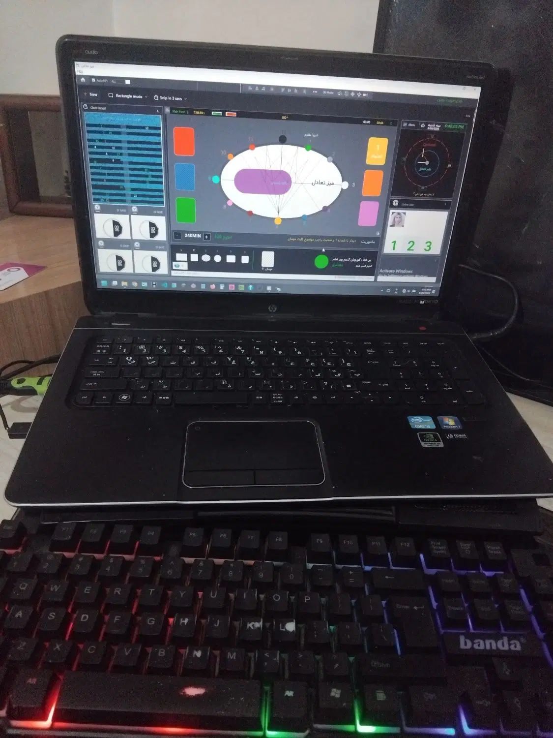 لپ تاپ hp pavilion dv7|رایانه همراه|مشهد, هدایت|دیوار