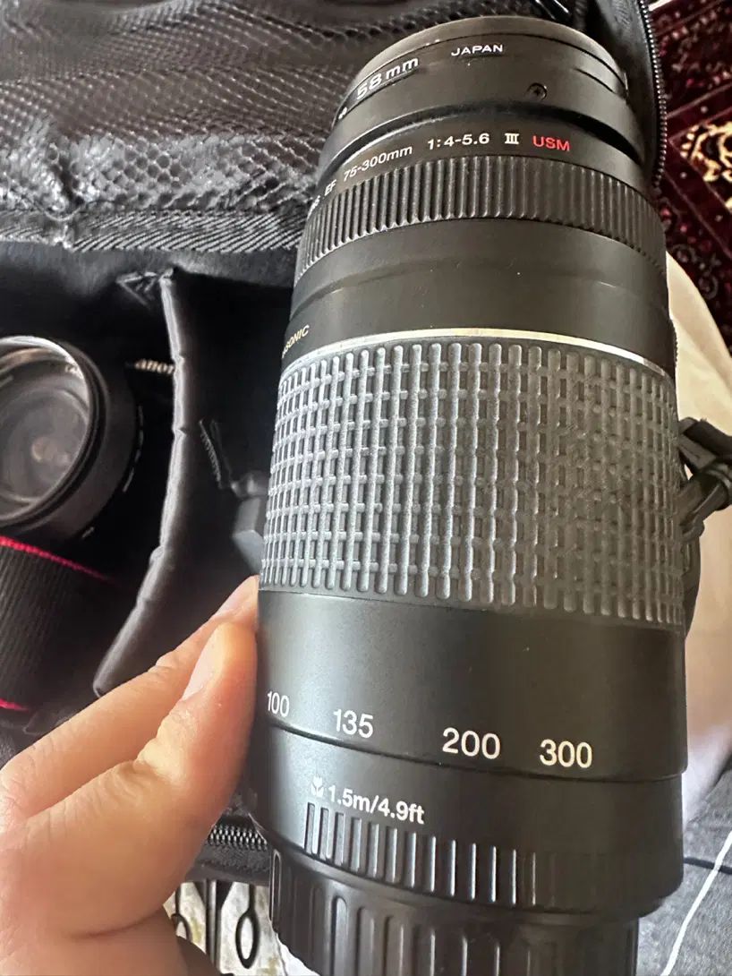 لنز تله اولتراسونیک کنون canon ef75-300|دوربین عکاسی و فیلم‌برداری|کرج, گلشهر|دیوار