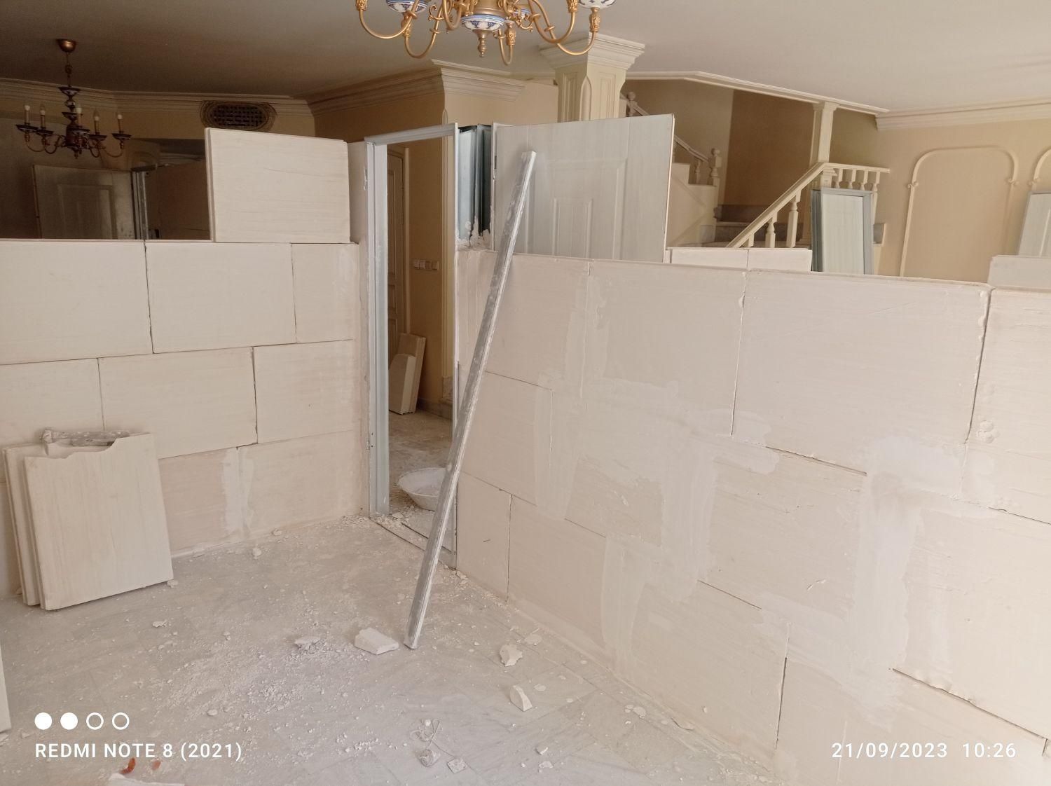 گچکاری لکه گیری دیوارپیش ساخته دیوارگچی سراسرمشهد|خدمات پیشه و مهارت|مشهد, وکیلآباد|دیوار