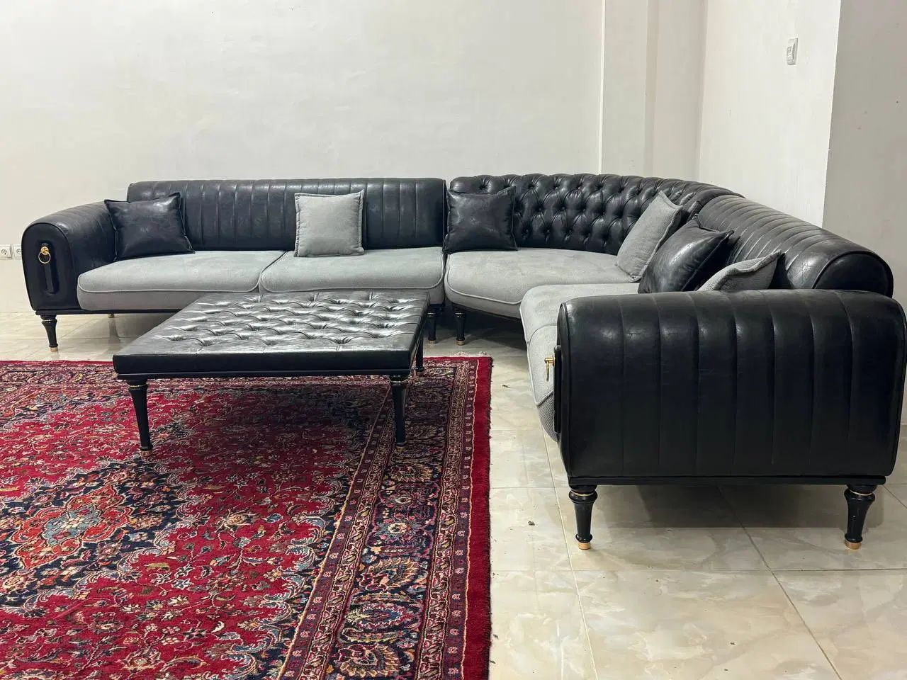فروش مبل L شرکتی در حد نو نصف فیمت|مبلمان خانگی و میز عسلی|تهران, امجدیه (خاقانی)|دیوار