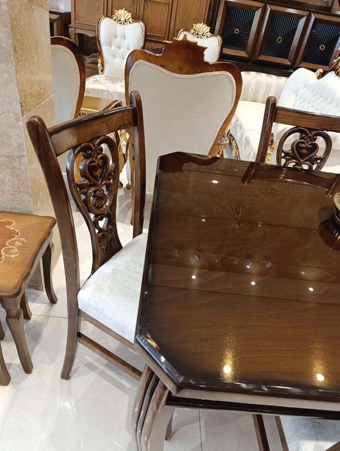 میز غذاخوری ، ناهارخوری ۴ نفره مدل کیمیا|میز و صندلی غذاخوری|مشهد, الهیه|دیوار