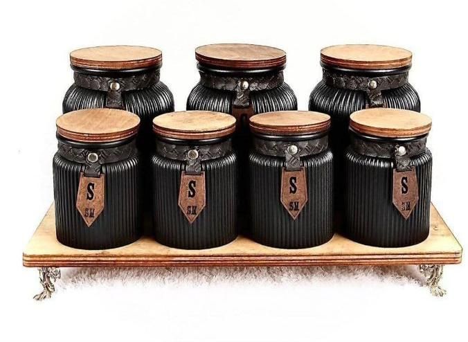 پاسماوری هفت پارچه درب چوبی|ظروف نگهدارنده، پلاستیکی، یکبارمصرف|کرمانشاه, |دیوار