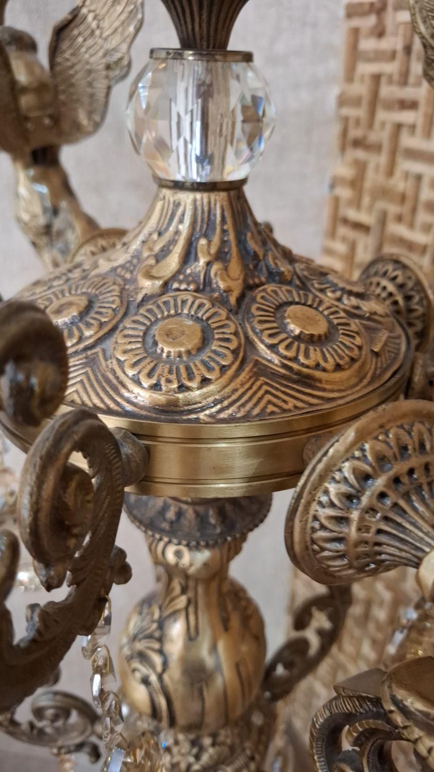 کنار سالنی جنس برنج رنگ برنز|لوستر و چراغ آویز|قزوین, |دیوار