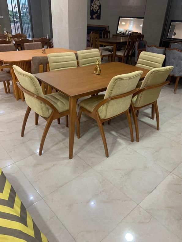 ناهارخوری ۶ نفره تهیه شده از چوب راش موجود با رنگ|میز و صندلی غذاخوری|آمل, |دیوار