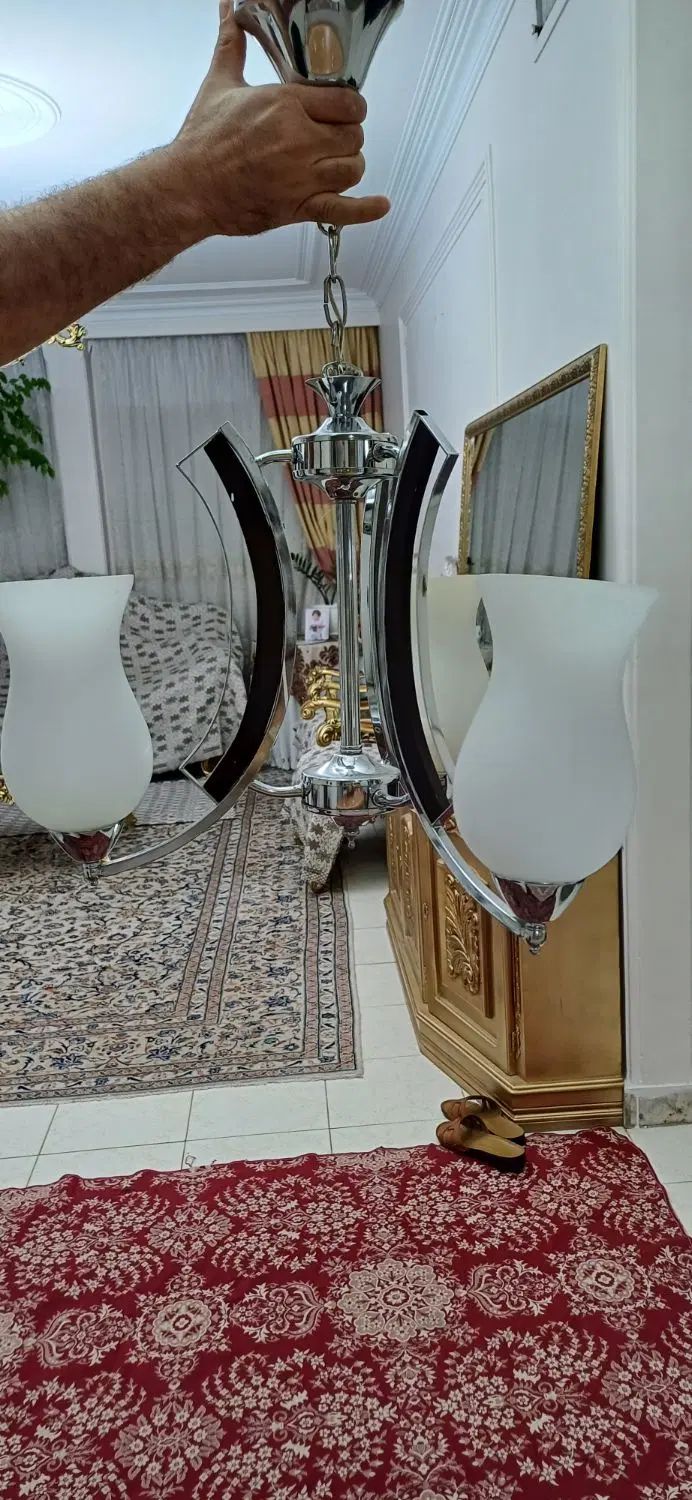 دو عدد لوستر|لوستر و چراغ آویز|تهران, جنت‌آباد شمالی|دیوار