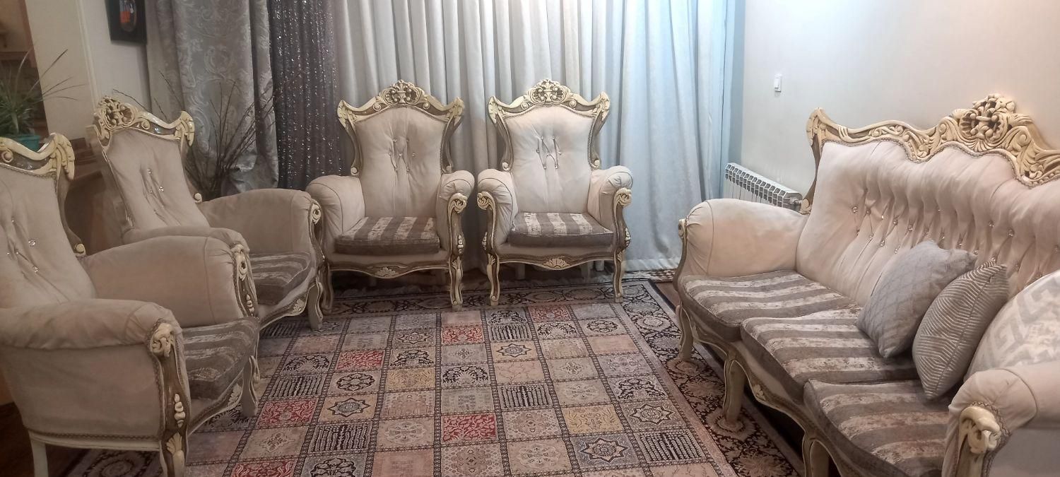 مبل استیل ۷ نفره|مبلمان خانگی و میز عسلی|تهران, دزاشیب|دیوار